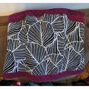 White House Black Market Black and White Sweetheart Bustier Tube Top